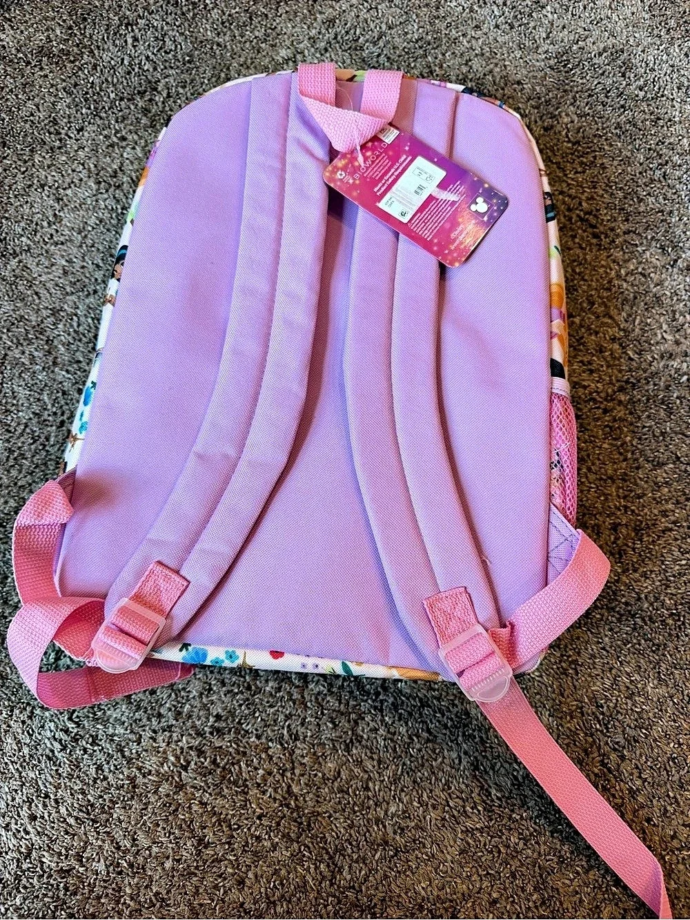 Kids Pink & Multicolor Character Backpack NWT